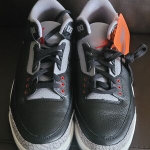 Jordan Black and Gray Sneakers